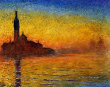  Venice Works - Twilight Venice Claude Monet